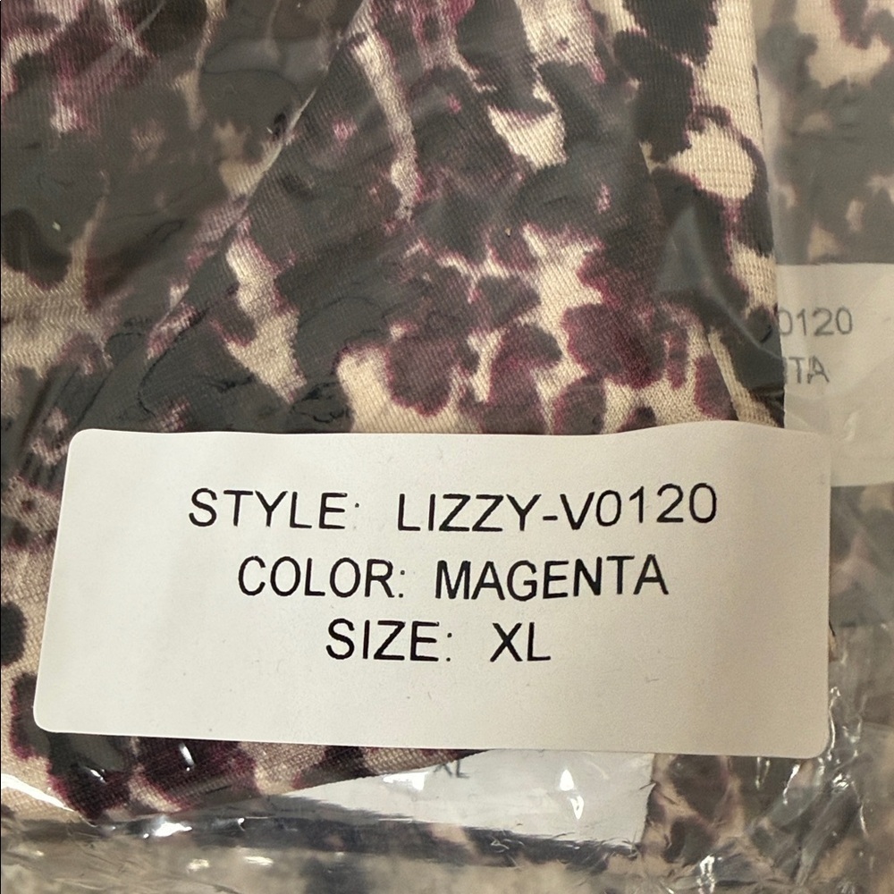 Dear Scarlett Abstract Animal Inspired Print in Rich Plum, Black, & Ivory Tones - Picture 7 of 9